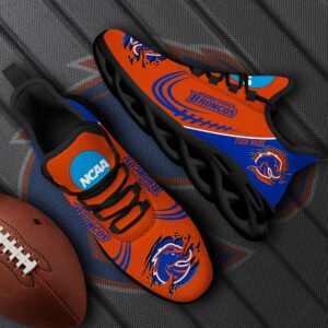 Boise State Broncos Black Max Soul Shoes 2025 Versions Custom Name 016