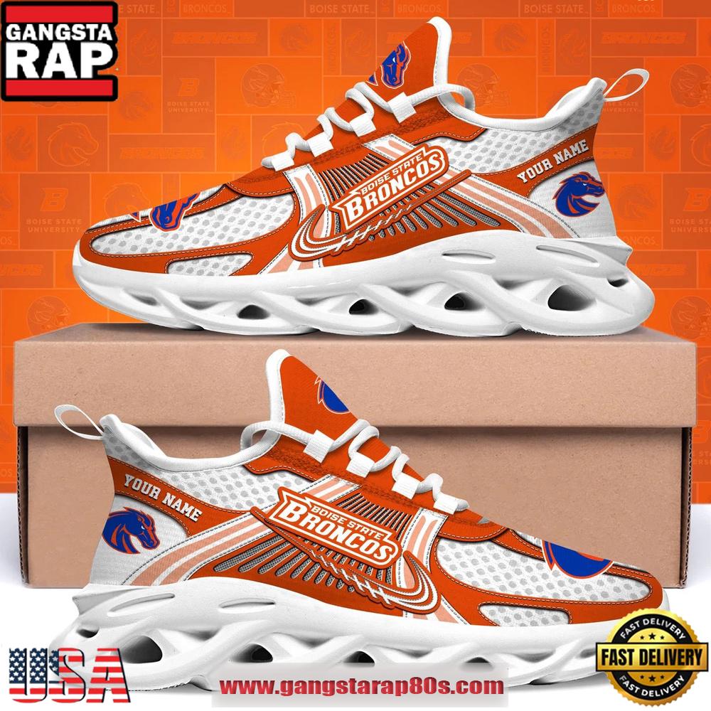 Boise State Broncos Custom Name Clunky Sneaker Max Soul Shoes 1 Boise State Broncos Custom Name Clunky Sneaker Max Soul Shoes