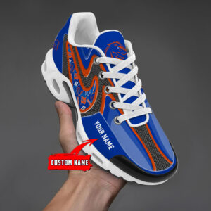 Boise State Broncos Personalized Name Team Checkmark Logo Mix Colors Stitch Line Air Max Shoes Air Cushion Sneakers