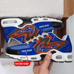 Boise State Broncos Personalized Name Team Checkmark Logo Mix Colors Stitch Line Shoes Air Cushion Sneakers