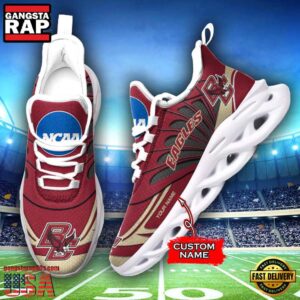 NCAA Boston College Eagles Custom Name Air Max Shoes Air Cushion Sneakerss