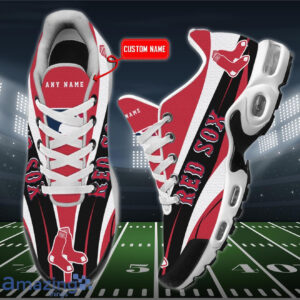 Boston Red Sox Team Logo Red Black Personalized Air Max Shoes Air Cushion Sneakers