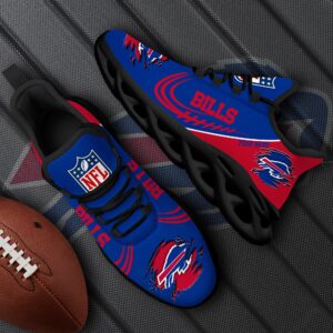 Buffalo Bills Black Max Soul Shoes 2025 Versions Custom Name 003