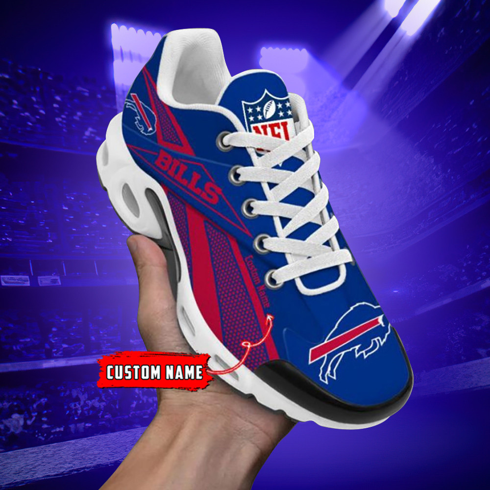 Buffalo Bills Custom Name Air Max Shoes Air Cushion Sneakers 1 Buffalo Bills Custom Name Air Max Shoes Air Cushion Sneakers