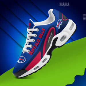 Buffalo Bills Personalized Name Team Logo Mix Colors Oval Line Air Max Shoes Air Cushion Sneakers