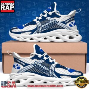 BYU Cougars Custom Name Clunky Sneaker Max Soul Shoes