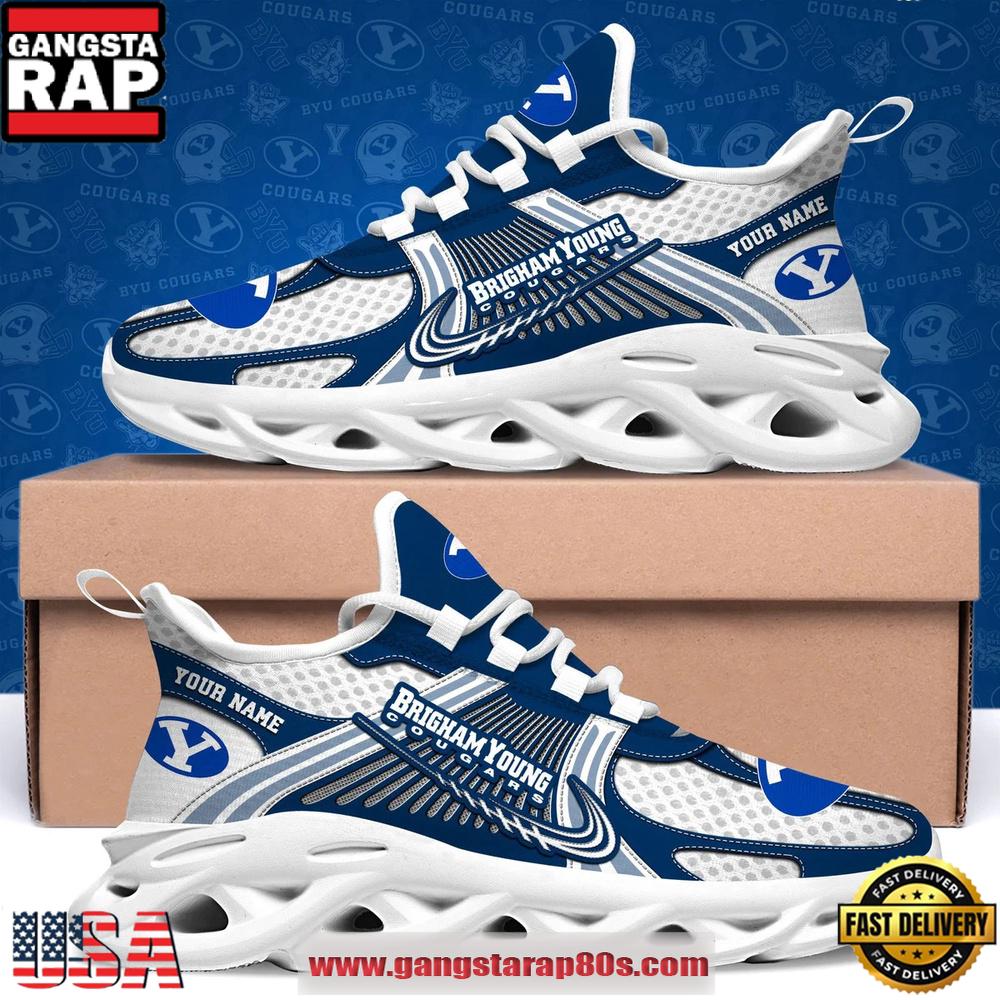 BYU Cougars Custom Name Clunky Sneaker Max Soul Shoes 1 BYU Cougars Custom Name Clunky Sneaker Max Soul Shoes