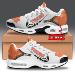 Byu Cougars Personalized Name Team Logo Mix Colors Zipped Line Air Max Shoes Air Cushion Sneakers