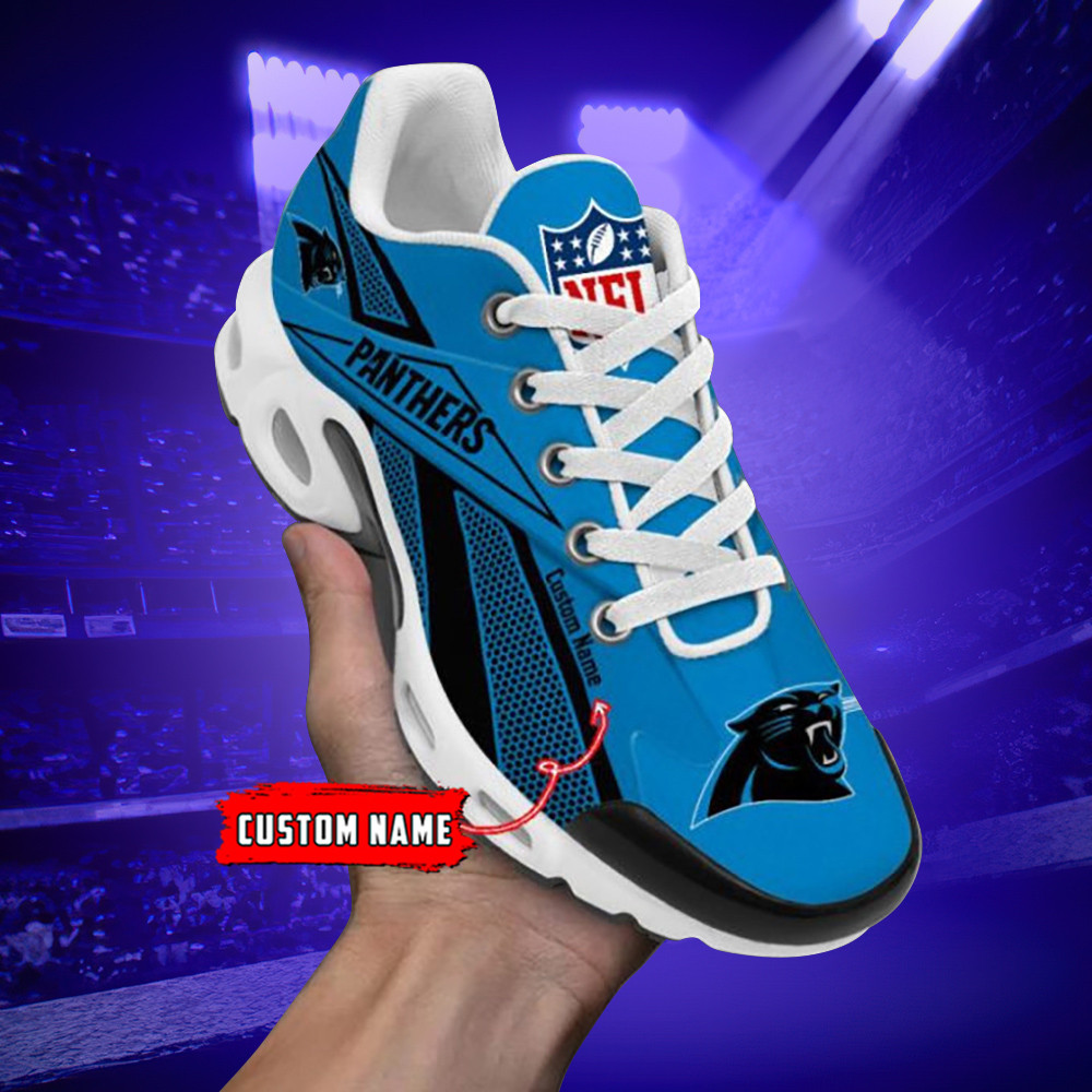 Carolina Panthers Custom Name Air Max Shoes Air Cushion Sneakers 1 Carolina Panthers Custom Name Air Max Shoes Air Cushion Sneakers