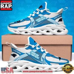 Carolina Panthers Custom Name Clunky Sneaker Max Soul Shoes