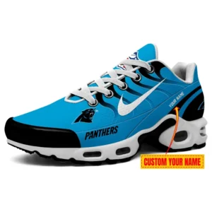 Carolina Panthers Personalized Name Team Mix Colors V3 Air Max Shoes Air Cushion Sneakers