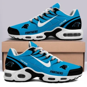 Carolina Panthers Personalized Name Team Mix Colors V3 Air Max Shoes Air Cushion Sneakers