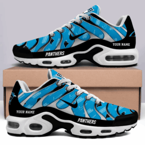 Carolina Panthers Personalized Name Team Mix Colors V5 Shoes Air Cushion Sneakers
