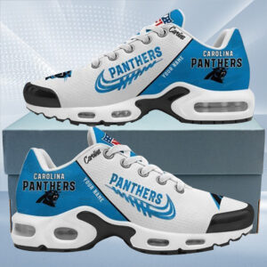 Carolina Panthers Personalized Name Team Mix Colors Wing Logo Air Max Shoes Air Cushion Sneakers