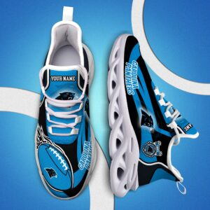 Carolina Panthers White C Sneakers 2025 Version Personalized Your Name 090