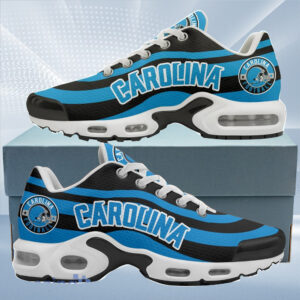 Carolina Panthersfootball Team Logo Colors Waves Air Max Shoes Air Cushion Sneakers