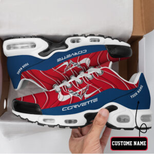 Chevrolet Corvette Vibrant Wave Custom Name Air Max Shoes Air Cushion Sneakers