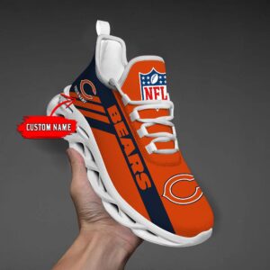 Chicago Bears Black Max Soul Shoes 2025 Versions Custom Name 635