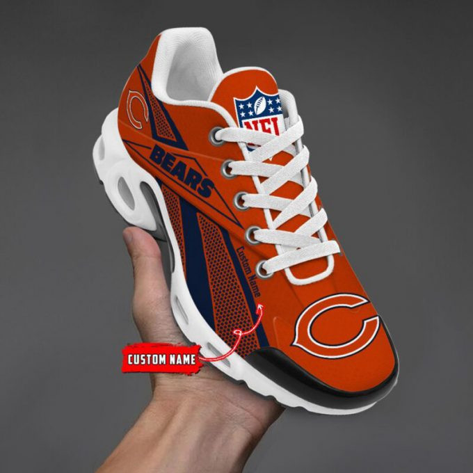Chicago Bears Custom Name Shoes Air Cushion Sneakers 1 Chicago Bears Custom Name Shoes Air Cushion Sneakers