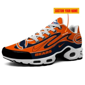 Chicago Bears Personalized Name Team Mix Colors V2 Air Max Shoes Air Cushion Sneakers