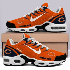 Chicago Bears Personalized Name Team Mix Colors V3 Air Max Shoes Air Cushion Sneakers