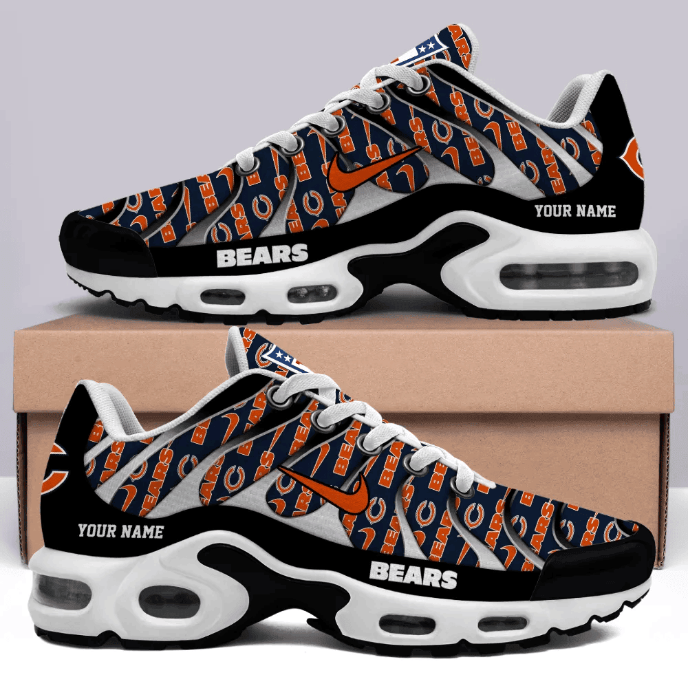 Chicago Bears Personalized Name Team Mix Colors V5 Shoes Air Cushion Sneakers 1 Chicago Bears Personalized Name Team Mix Colors V5 Shoes Air Cushion Sneakers