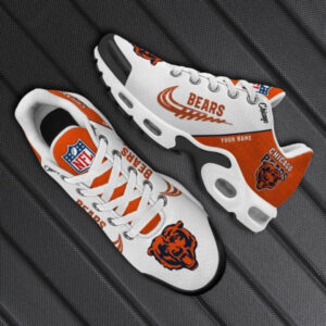 Chicago Bears Personalized Name Team Mix Colors Wing Logo Air Max Shoes Air Cushion Sneakers