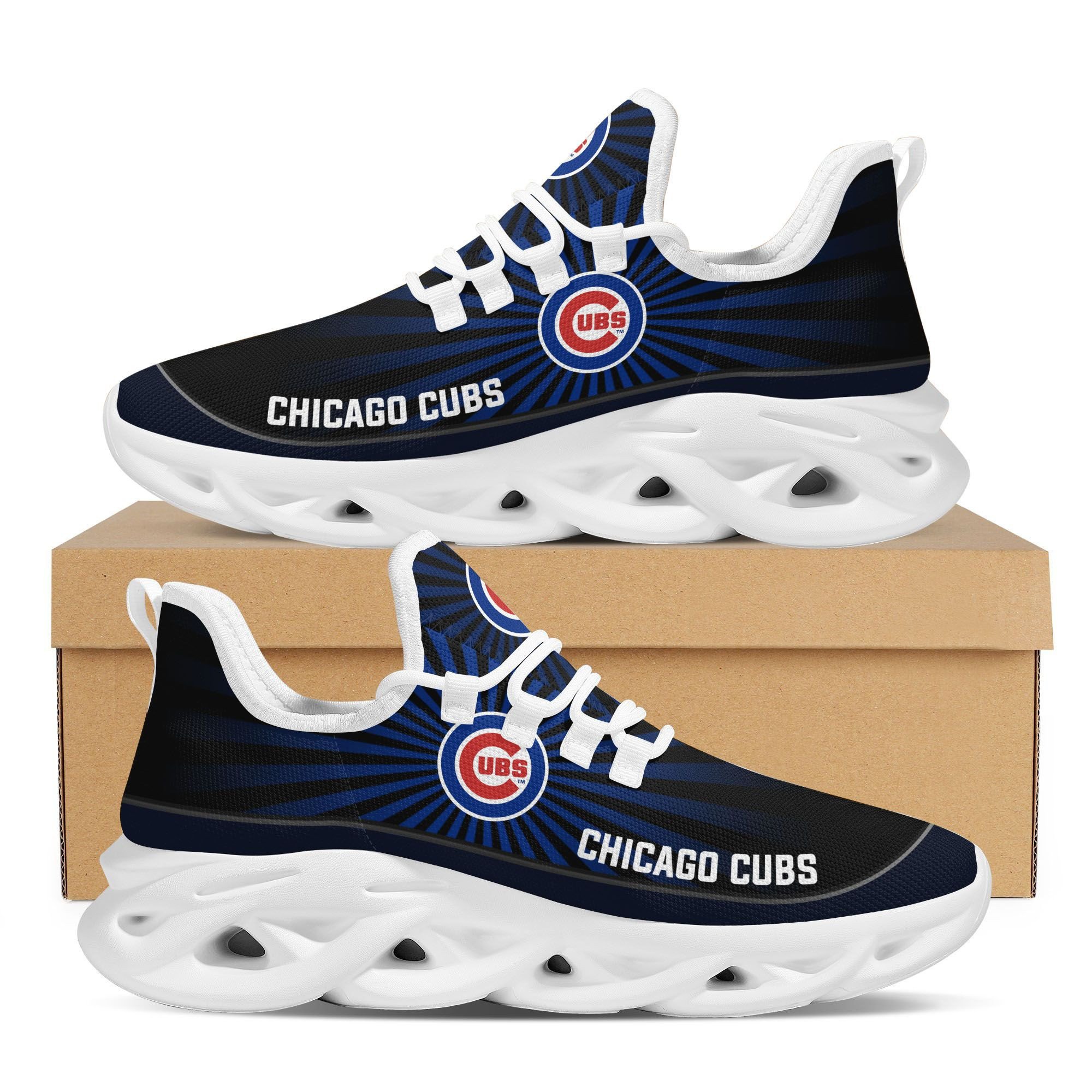 Chicago Cubs Light Flashes Design Trending Max Soul Clunky Sneaker Major League Baseball Team 1 Chicago Cubs Light Flashes Design Trending Max Soul Clunky Sneaker Major League Baseball Team