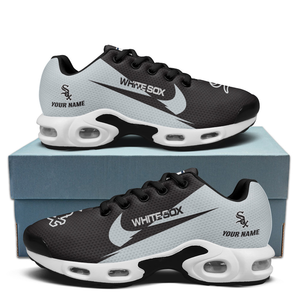 Chicago White Sox Personalized Name Team Logo Wings Of God Pattern Air Max Shoes Air Cushion Sneakers 1 Chicago White Sox Personalized Name Team Logo Wings Of God Pattern Air Max Shoes Air Cushion Sneakers