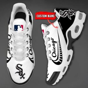 Chicago White Sox Team Logo Baseball God Wings Air Max Shoes Sneaker