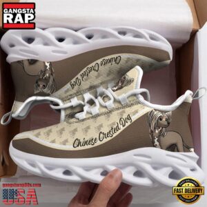 Chinese Crested Dog Dogs Lover Air Max Shoes Air Cushion Sneakers, Running Sneakers