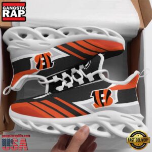 National Football League Cincinnati Bengals Logo Pattern Air Max Shoes Air Cushion SneakersRunning Sneakers