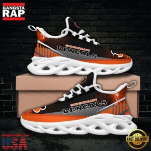 National Football League Cincinnati Bengals Pattern Air Max Shoes Air Cushion Sneakers
