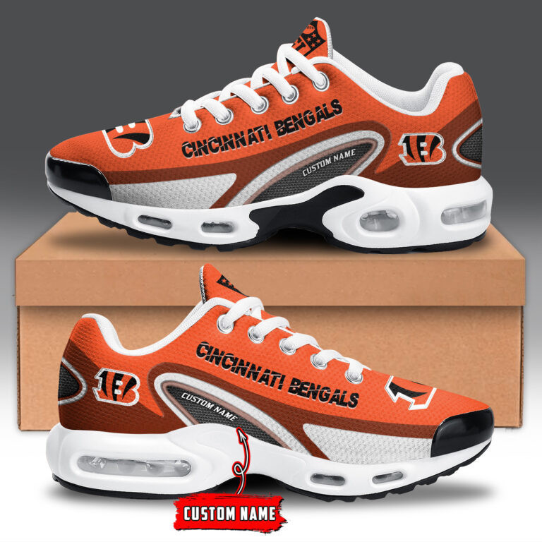 Cincinnati Bengals Personalized Name Team Logo Mix Colors Oval Line Shoes Air Cushion Sneakers 1 Cincinnati Bengals Personalized Name Team Logo Mix Colors Oval Line Shoes Air Cushion Sneakers