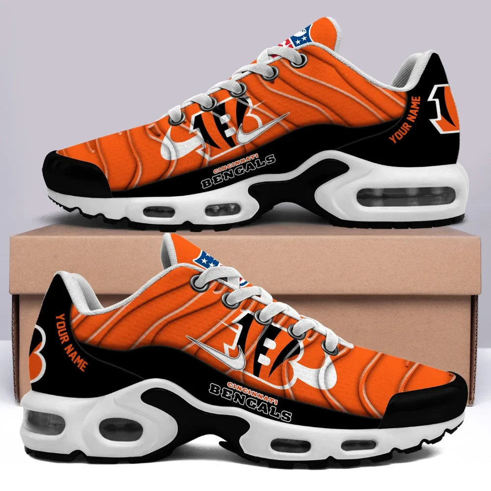 Cincinnati Bengals Personalized Name Team Mix Colors V4 Air Max Shoes Air Cushion Sneakers 1 Cincinnati Bengals Personalized Name Team Mix Colors V4 Air Max Shoes Air Cushion Sneakers