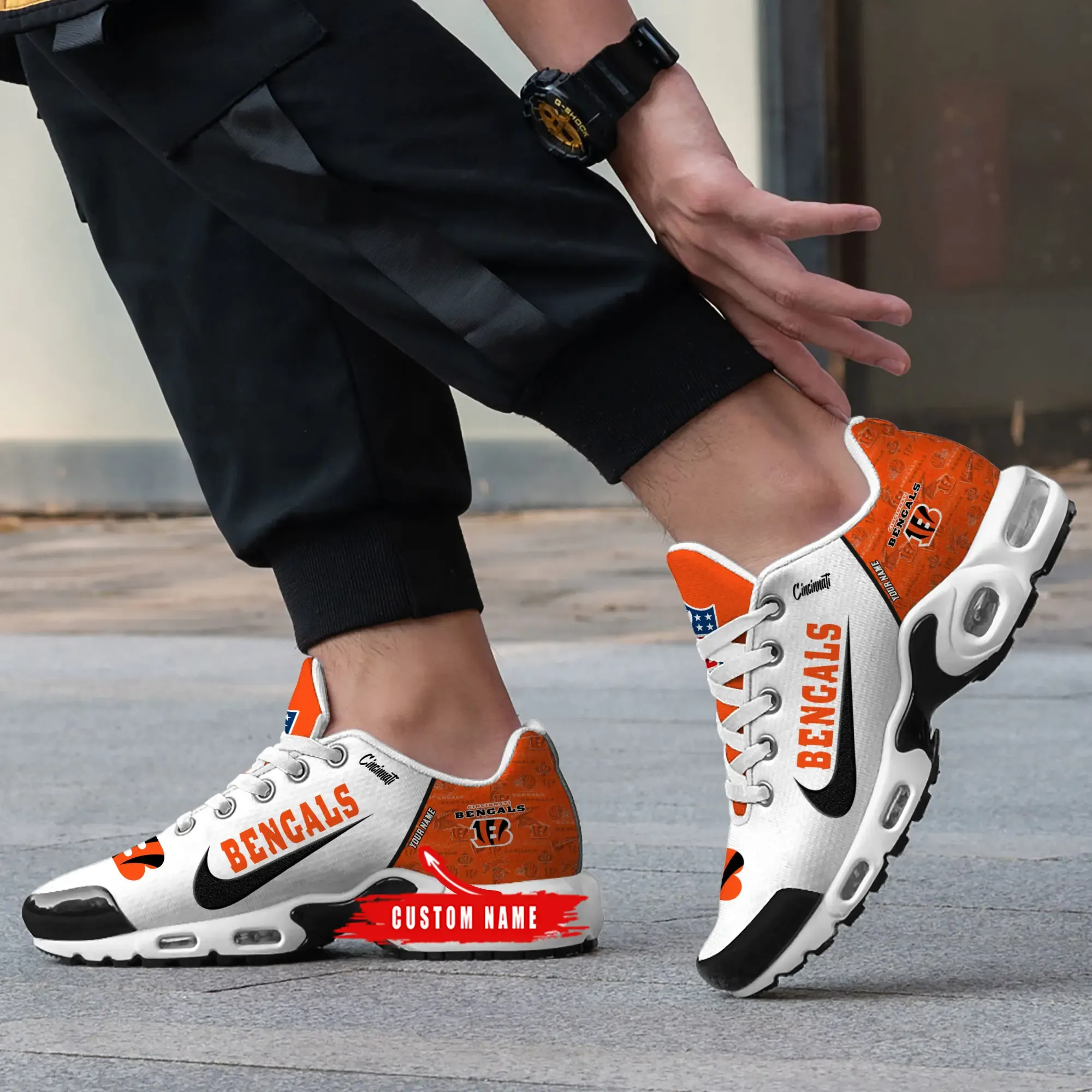 Cincinnati Bengals Personalized New Air Max Plus Shoes Air Cushion Sneaker 428nz-1973 1 Cincinnati Bengals Personalized New Air Max Plus Shoes Air Cushion Sneaker 428nz-1973