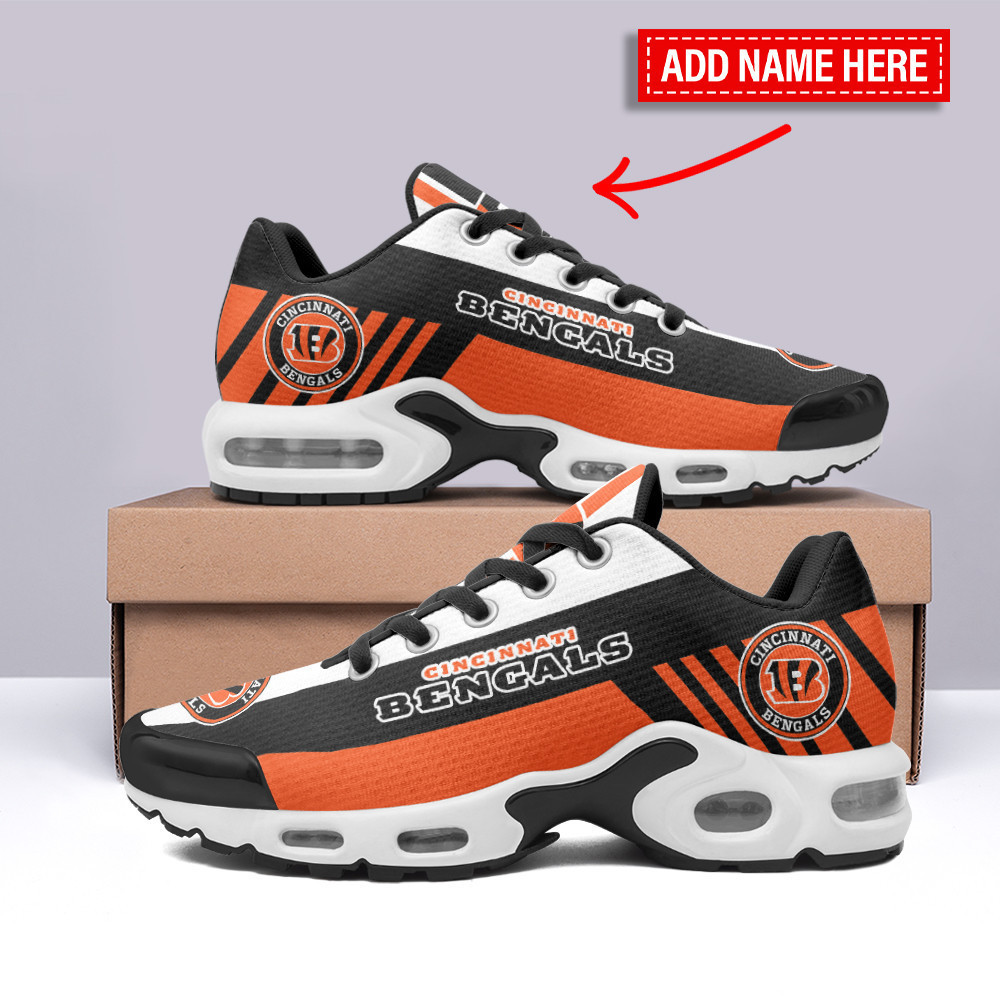 Cincinnati Bengals Personalized Plus Air Max Sneaker Shoes 1 Cincinnati Bengals Personalized Plus Air Max Sneaker Shoes