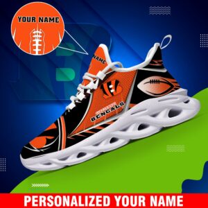 Cincinnati Bengals Sport White C Sneakers 2025 Version Personalized Your Name 528