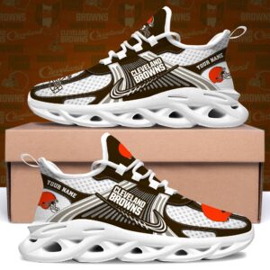 Cleveland Browns Clunky Sneakers Custom Your Name, Sport Sneakers For Fans, Gifts For Sport Lovers, Gift For Dad