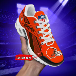 Cleveland Browns Custom Name Air Max Shoes Air Cushion Sneakers