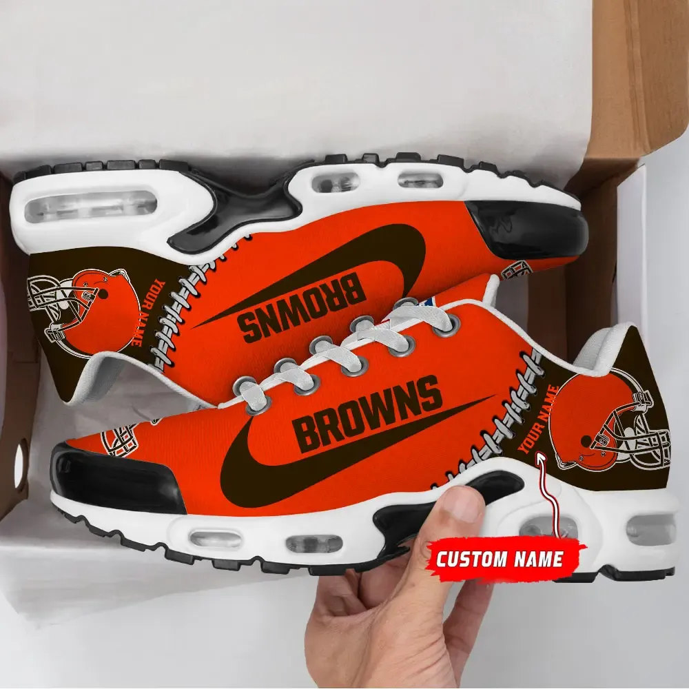 Cleveland Browns New Air Max Plus Shoes Air Cushion Sneaker 989qd-2877 1 Cleveland Browns New Air Max Plus Shoes Air Cushion Sneaker 989qd-2877
