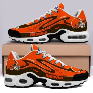 Cleveland Browns Personalized Name Team Mix Colors V2 Shoes Air Cushion Sneakers