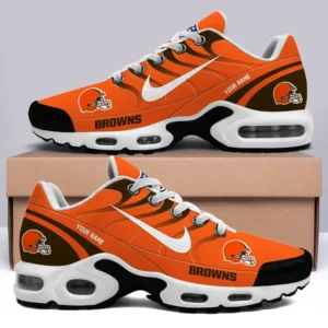 Cleveland Browns Personalized Name Team Mix Colors V3 Air Max Shoes Air Cushion Sneakers
