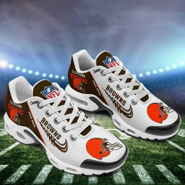 Cleveland Browns Personalized Name Team Mix Colors Wing Logo Air Max Shoes Air Cushion Sneakers 1 Cleveland Browns Personalized Name Team Mix Colors Wing Logo Air Max Shoes Air Cushion Sneakers
