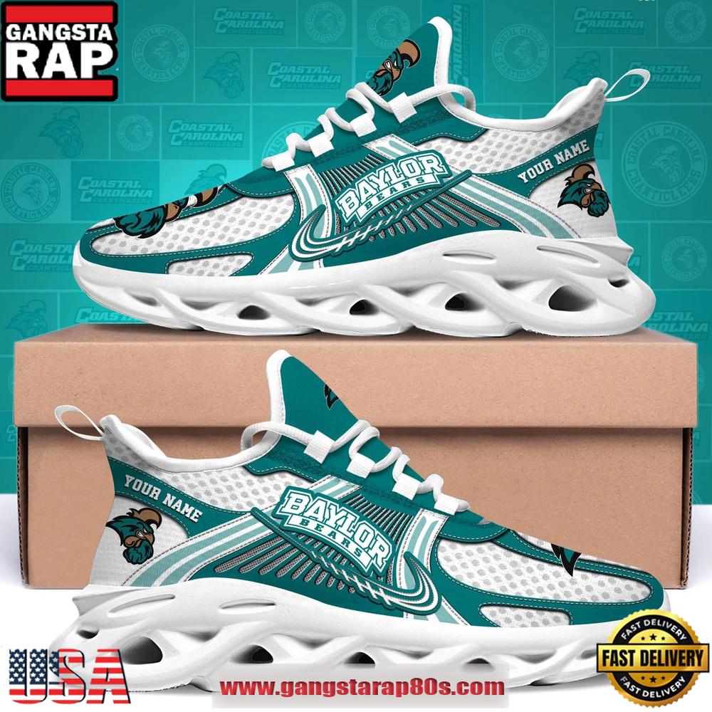 Coastal Carolina Chanticleers Custom Name Clunky Sneaker Max Soul Shoes 1 Coastal Carolina Chanticleers Custom Name Clunky Sneaker Max Soul Shoes