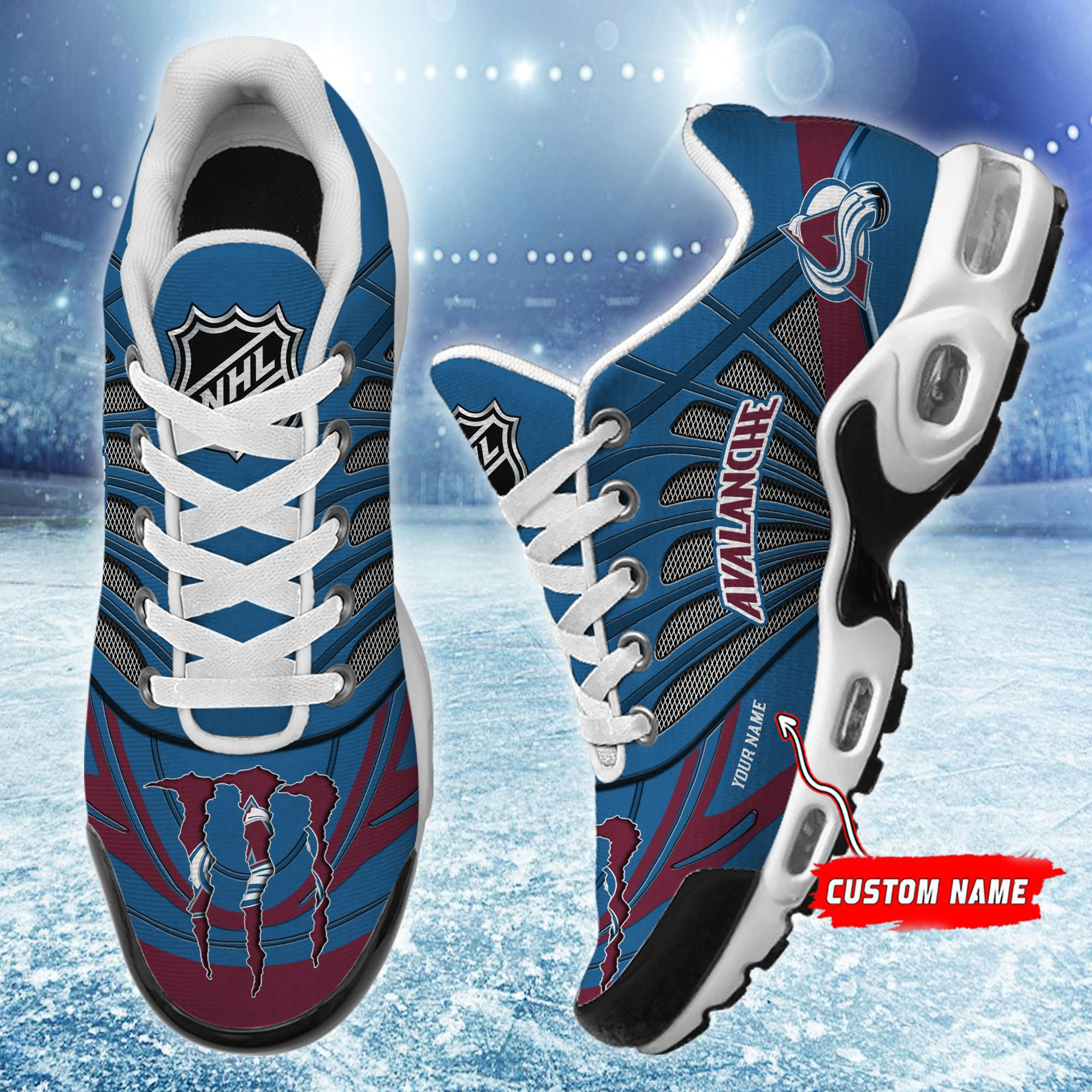 Colorado Avalanche Personalized Air Max Shoes Air Cushion Sneakers 1 Colorado Avalanche Personalized Air Max Shoes Air Cushion Sneakers