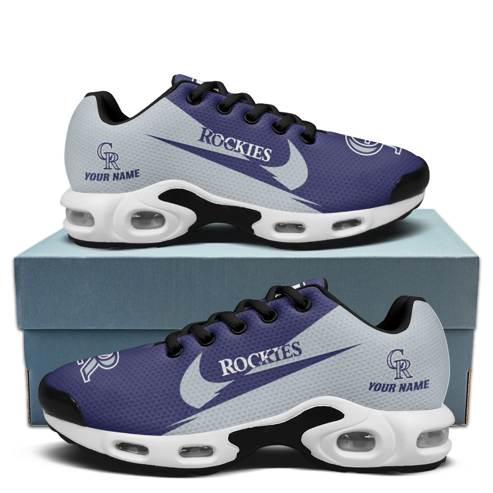 Colorado Rockies Personalized Name Team Logo Wings Of God Pattern Air Max Shoes Air Cushion Sneakers 1 Colorado Rockies Personalized Name Team Logo Wings Of God Pattern Air Max Shoes Air Cushion Sneakers