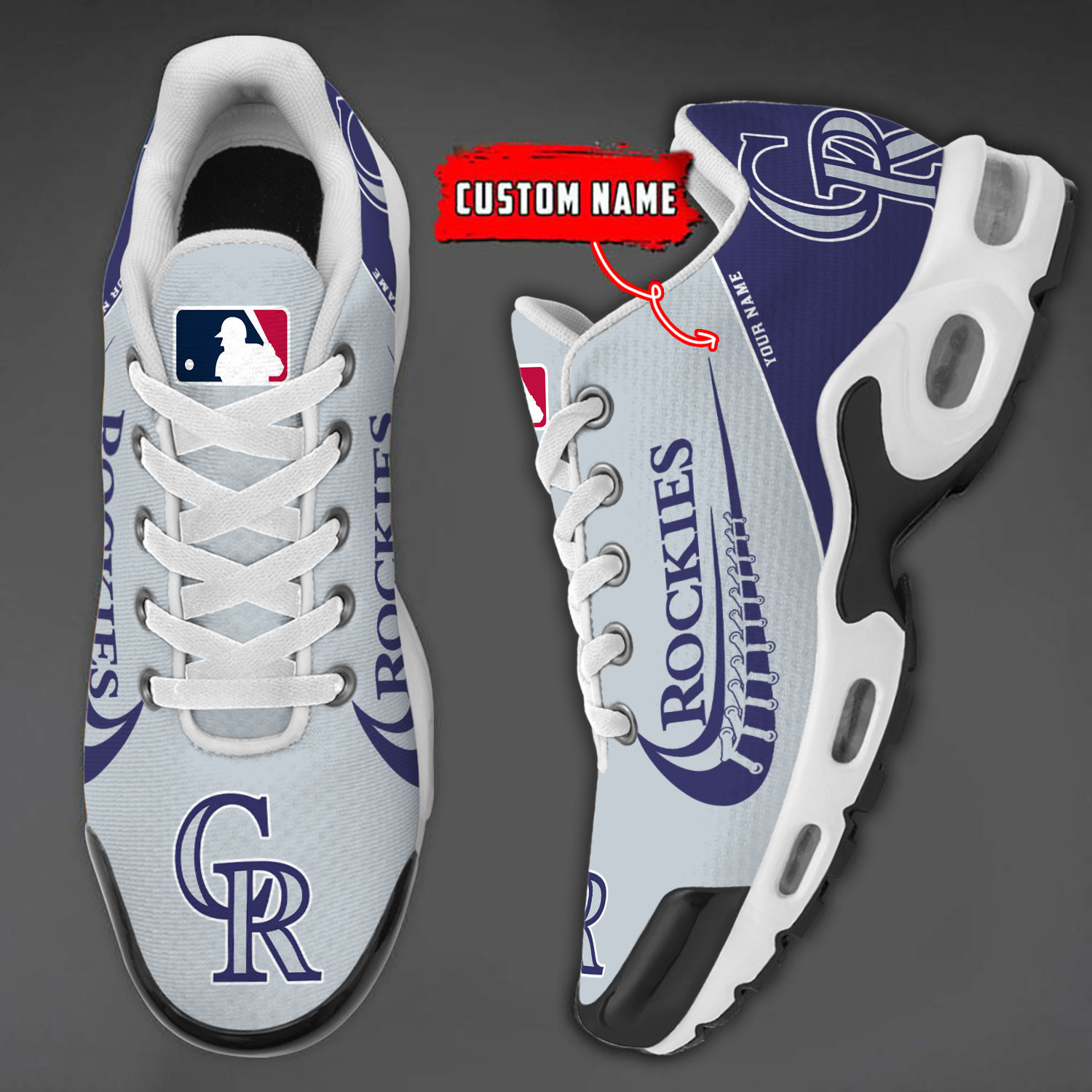 Colorado Rockies Team Logo Baseball God Wings Air Max Shoes Sneaker 1 Colorado Rockies Team Logo Baseball God Wings Air Max Shoes Sneaker