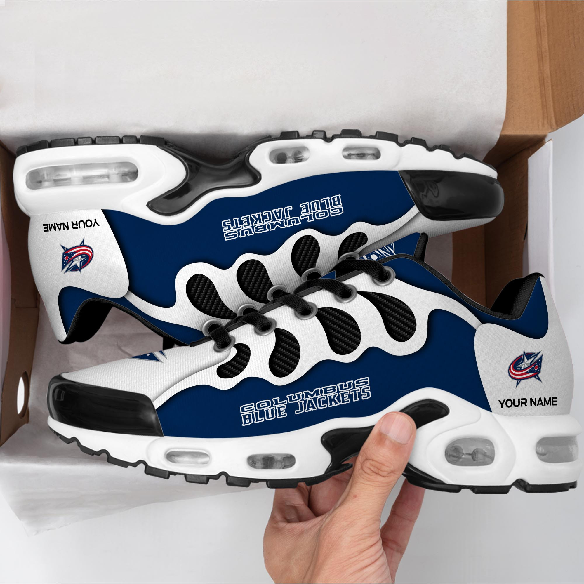 Columbus Blue Jackets Air Max Plus Shoes Sneakers For Men And Women 1 Columbus Blue Jackets Air Max Plus Shoes Sneakers For Men And Women