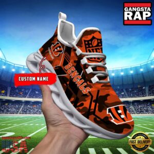 Personalized Cincinnati Bengals National Football League Sport Team Clunky Air Max Shoes Air Cushion Sneakers